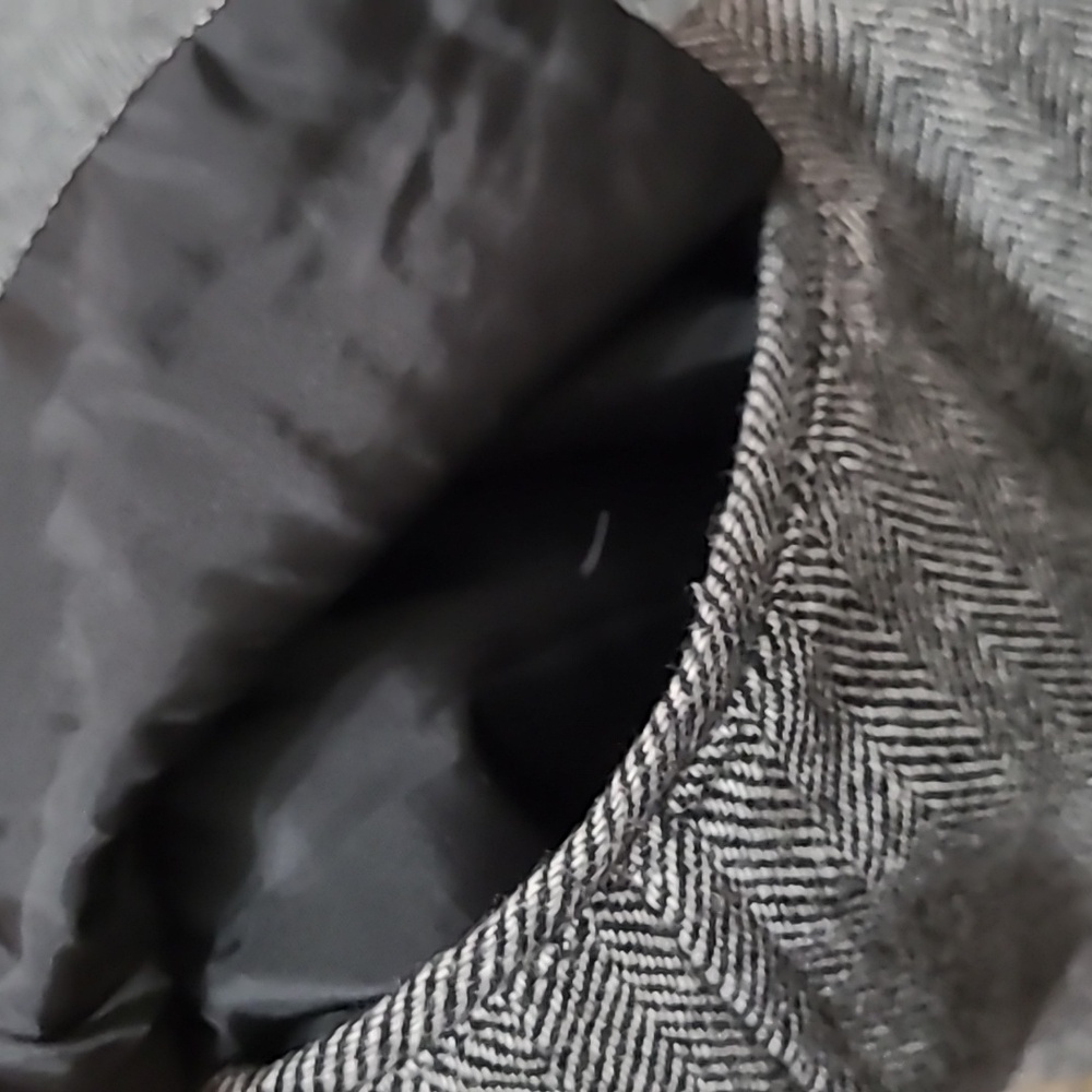 21 Men Herringbone Patterned Double-Breasted Wool… - image 8